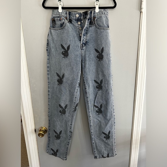 Playboy by Pacsun Size 27 Eco Bunny Dad Jeans - Picture 1 of 4